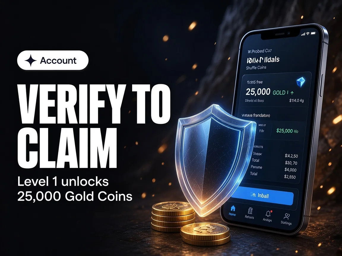 Account security and verification illustration for Shuffle.us