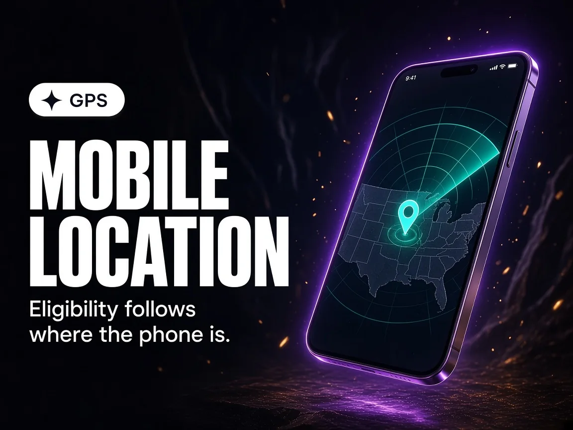 Mobile location still has to be a permitted US state
