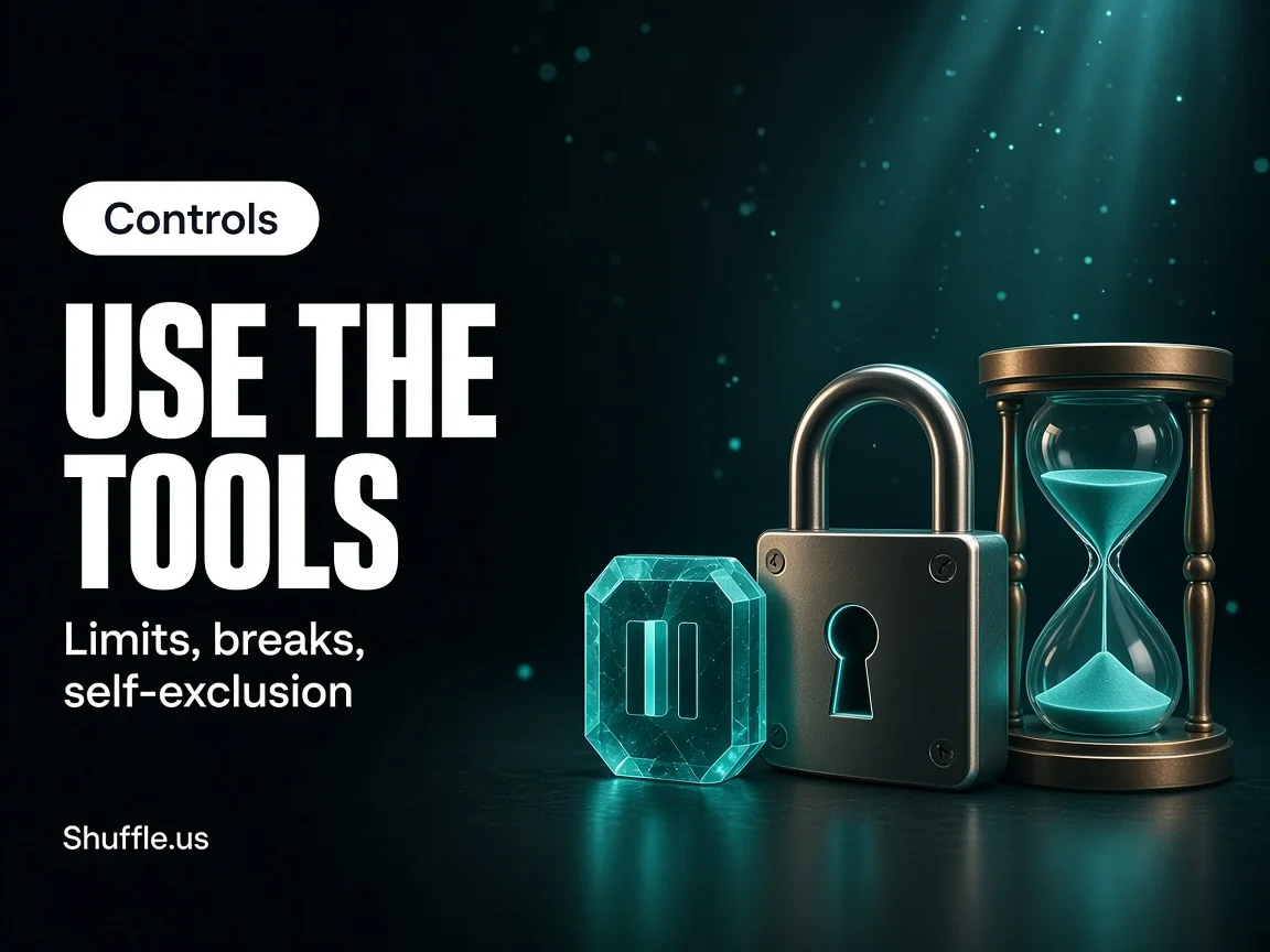 Use limits, breaks and self-exclusion tools early